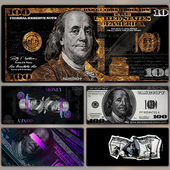 创意美元 钞票鼠标垫超大号锁边美金潮牌桌垫脑电竞键盘垫子可定制