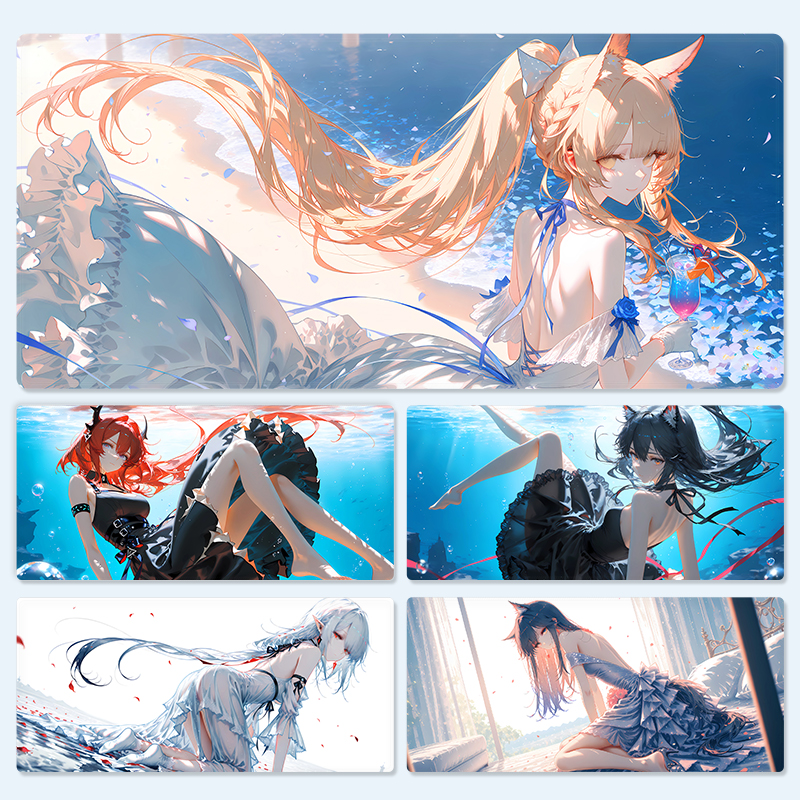 明日方舟鼠标垫超大号办公滑鼠垫