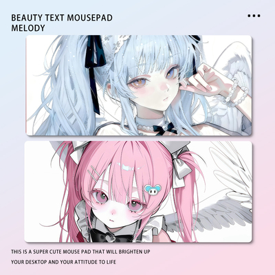 二次元动漫少女鼠标垫超大滑鼠垫