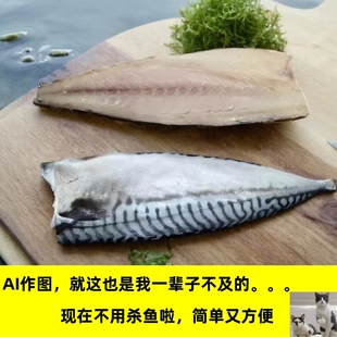 大规格挪威进口青花鱼鲭鱼日式青花鱼片海鱼 适煎烤