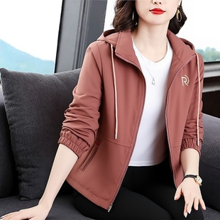 妈妈上衣女士加绒遮肚夹克时尚 女装 洋气宽松外套 秋冬装 中年新款