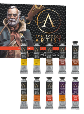 Scale75 Artist 12色 SSAR-024 艺术家牙膏 黄棕色套装 皮革 肤色