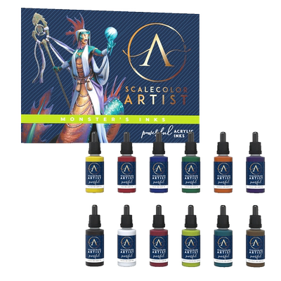 Scale75 Artist 12色SSAR-027 MONSTER'S 艺术家牙膏 ink墨水套装