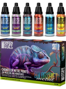 GreenStuffWorld Acrylic Paint Set 变色龙漆套装1,2,3 GSW水性