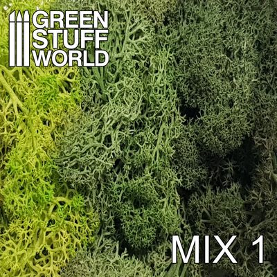 GreenStuffWorld 红/蓝/黄/绿 苔藓 4款 GSW战锤兵人军模高达场景