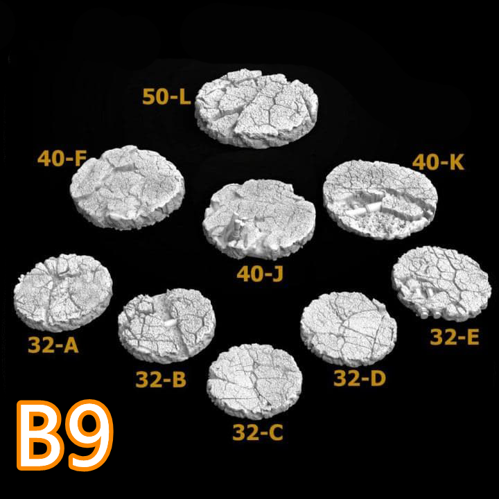 战锤夜店3d打印战棋场景底盘红蜡