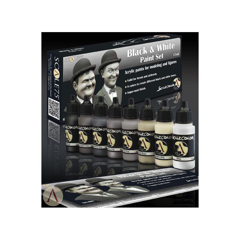 paint黑白色套装水性漆