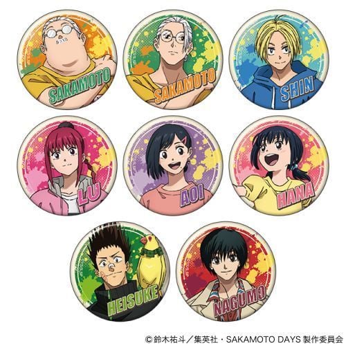 【现货】坂本日常 动画版 亚克力立牌徽章套装盲抽挂件 animate