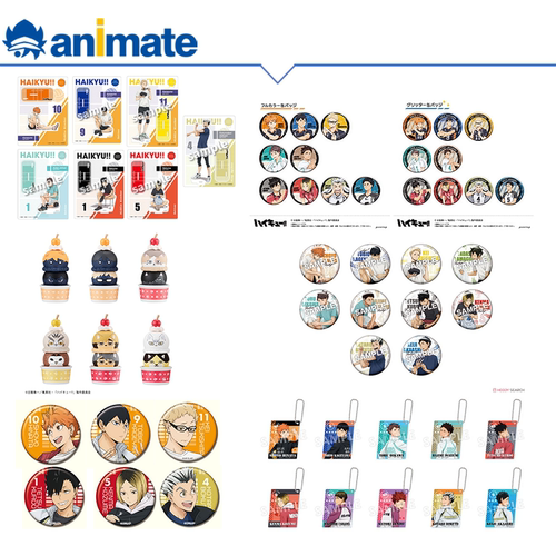 【现货】排球少年 动画版 玩偶徽章挂件立牌 animate正版授权周边