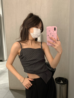 荒荒家设计感斜纹吊带