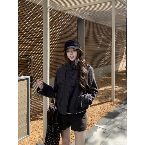 荒荒家 9/23 10:00AM 新品折扣！翻领呢子短外套