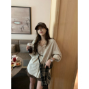 挽袖 2025夏季 荒荒家 V领衬衫 宽松休闲小众设计衬衣外套女 新款 薄款