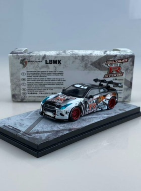 【现货】KJ Miniatures 1:64 日产 GT-R R35 LB宽体 合金车模型