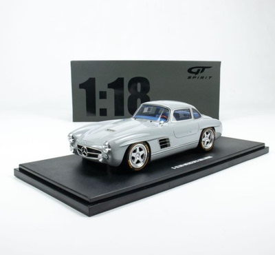 【现货】GT Spirit 1:18 S-KLUB 奔驰 GULLWING水泥灰 树脂车模型