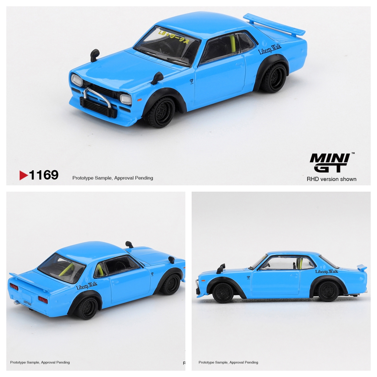 预订 MINIGT 1:64 日产 LB-Works HAKOSUKA #1169 合金车模型