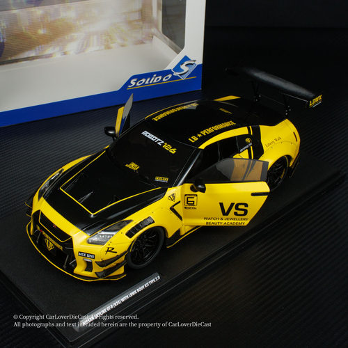 SOLIDO 1:18 日产 R35 LIBERTY WALK BODY KIT 双开门 合金车模型