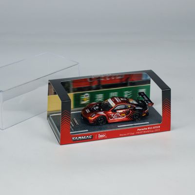 HEC 北京展会版 TW 1:64 保时捷911 GT3 R 澳门GT杯 合金车模型