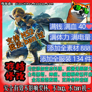 NS Switch2 塞尔达传说 王国之泪 存档修改全材料全服装大师剑