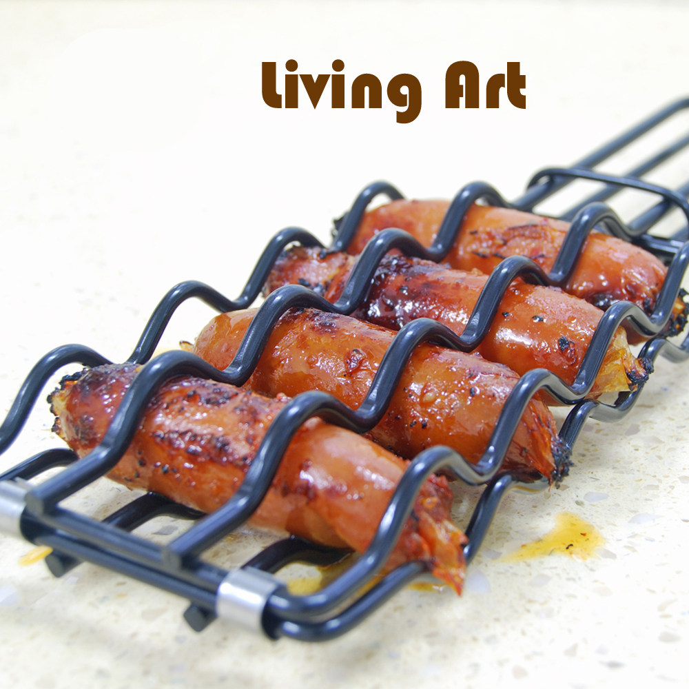 香肠烧烤夹bbq热狗户外