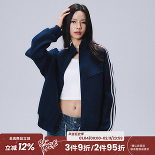 RAPPEYE双杠分割拉链卫衣潮牌男春秋美式百搭宽松运动开衫外套女