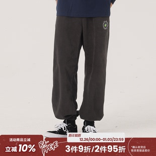 收脚运动卫裤 RAPPEYE手掌摇粒绒直筒春秋休闲长裤 潮WOO专属