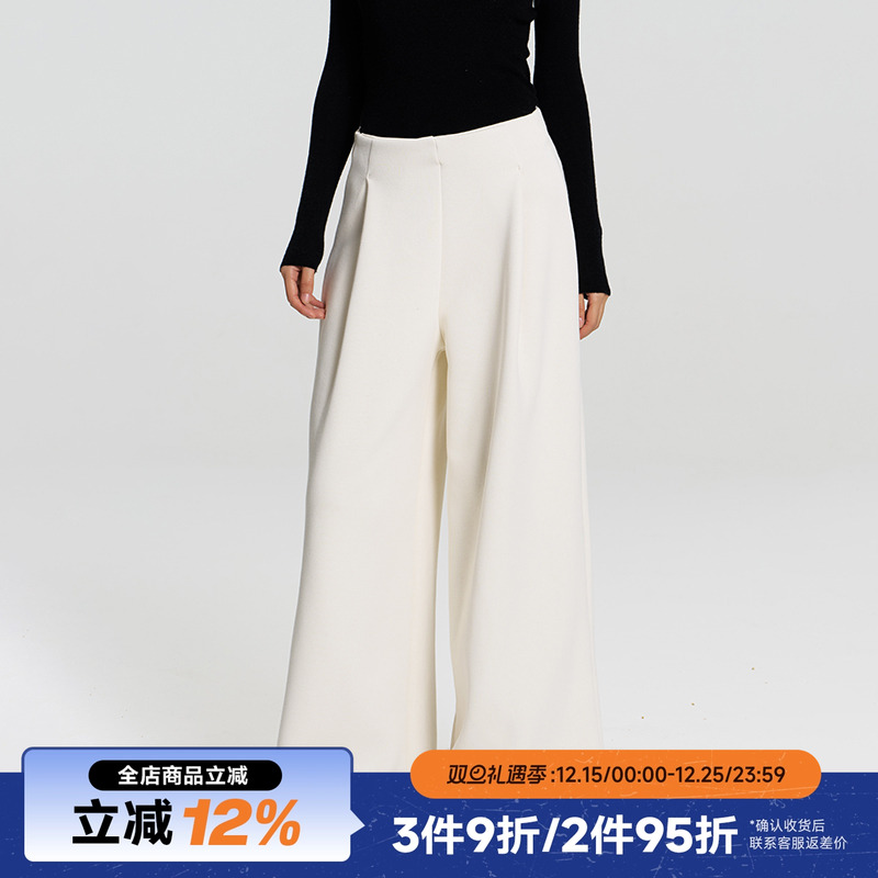 RAPPEYE直筒拖地加绒休闲卫裤女