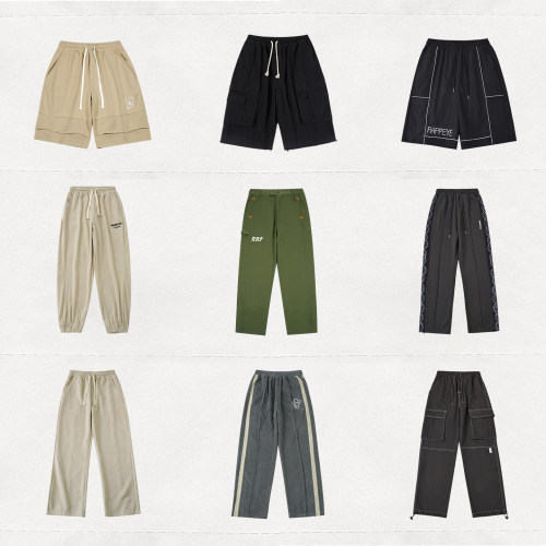 竹节黑窄版阔腿牛仔裤