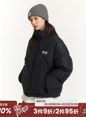 RAPPEYE分割羽绒服男立领加厚百搭潮牌美式宽松情侣冬季保暖外套