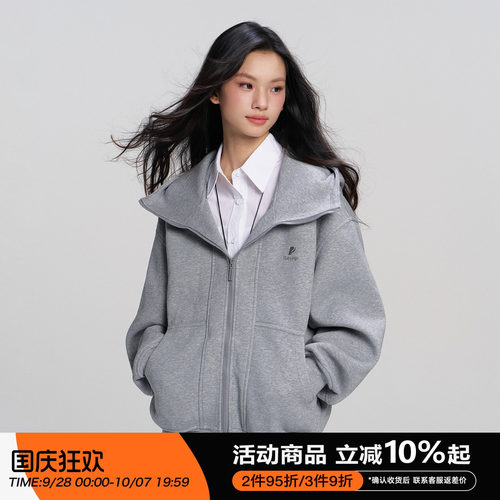 RAPPEYE连帽情侣款机能拉链卫衣