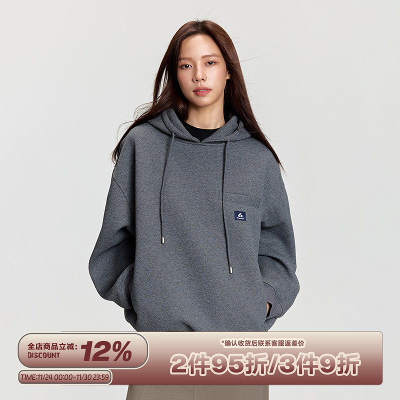 RAPPEYE国潮宽松连帽廓形卫衣女