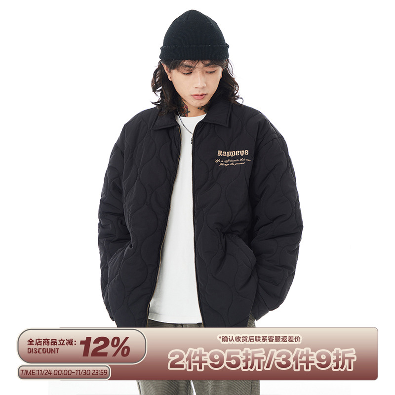 RAPPEYE菱格迷彩加厚棉衣棉服