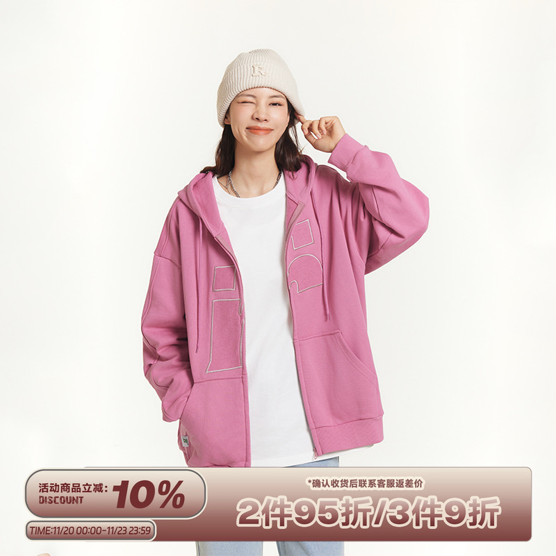 RAPPEYE美式复古休闲拉链卫衣