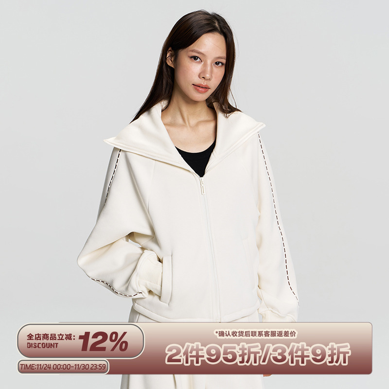 RAPPEYE学院风海军领卫衣外套