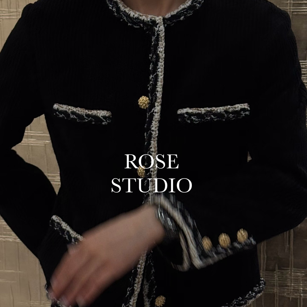 25K黑白金配色四口袋灯芯绒外套