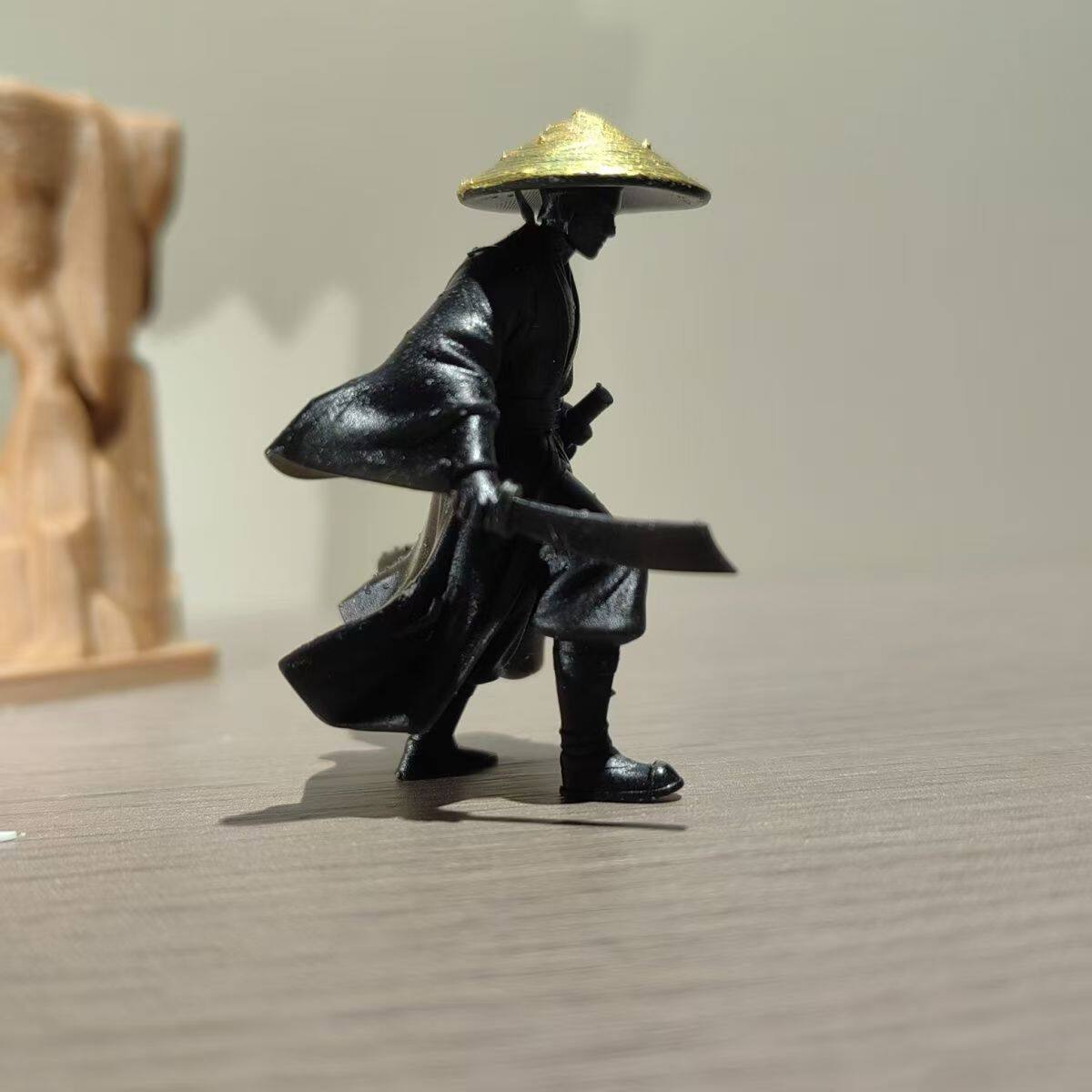 行者忍者刀客侠客寒江孤影江湖故人撑伞美女微景观脂微缩物模型车