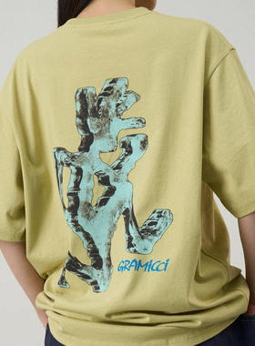 26SS GRAMICCI小野人图案印花休闲短袖T恤男女同款G6SU-T118