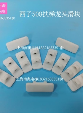 西子奥的斯508扶手龙头导向滑块57*23 广州OTIS白色龙头滑块 原装