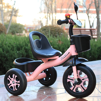 新款儿童三轮车1-6岁宝宝手推车折叠脚踏2-5岁小孩自行车骑行童车