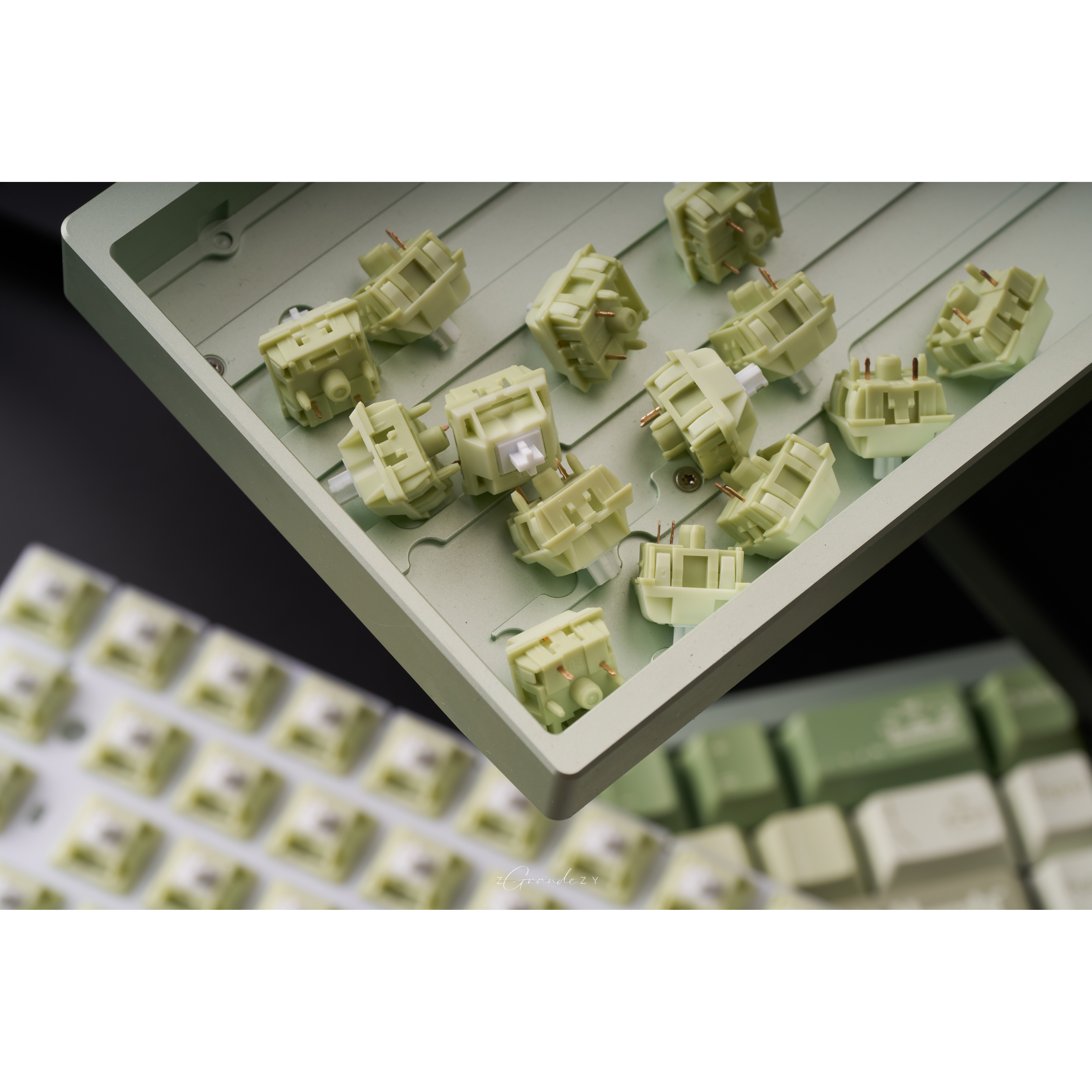 键盘轴体机械客制化热插拔线性顺滑厂润茉莉奶绿中频脆可爱DIY,电脑硬件/显示器/电脑周边,键轴,淘宝优惠券,粉丝福利购,淘宝优惠卷