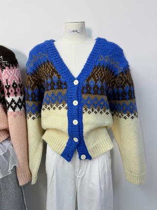 韩系时尚百搭针织开衫  23119#  SST