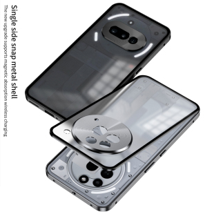 Nothing phone3A/3手机壳创意直边铝合金框护镜头手机套防摔Nothing Phone3aPro弹扣磨砂背板保护套防指纹