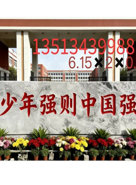天然泰山石门口大石头门牌石招牌石校园景观石学校门牌石公司单位