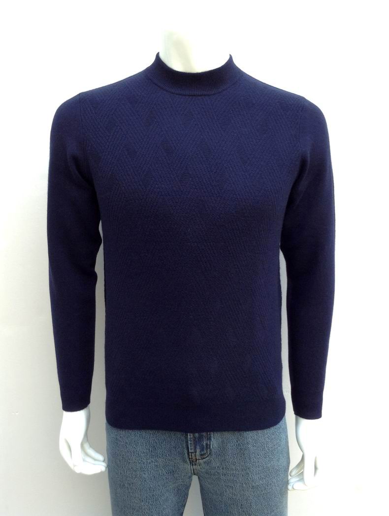 海尔曼斯男秋冬半高领纯山羊绒衫