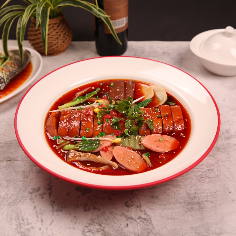 新品仿真美食模型川菜冒烤鸭展示道具3D立体树脂食物食品模型假菜
