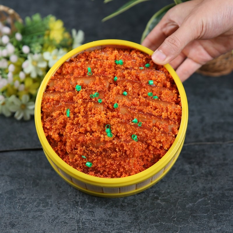 食品模型仿真菜粉蒸肉道具假食物展示3D美食预制菜直播笼笼粉蒸肉