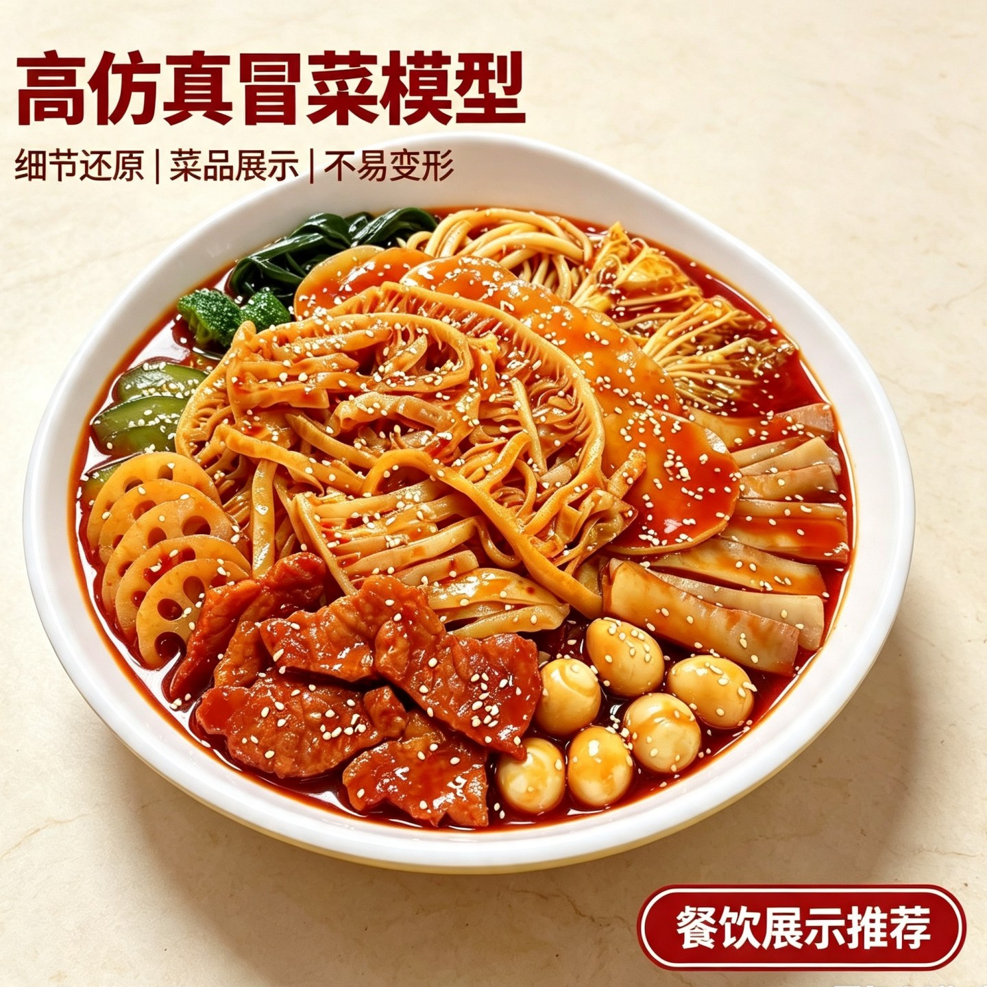高仿真冒菜模型餐饮展示道具