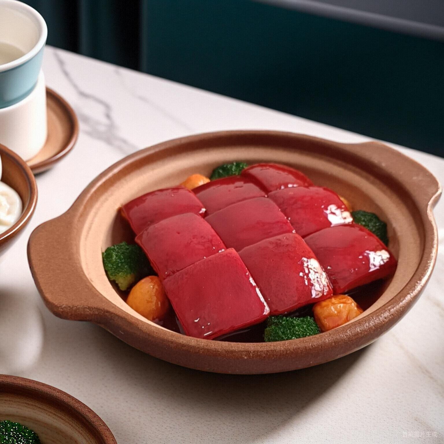 美之灵仿真红烧肉模型展示道具