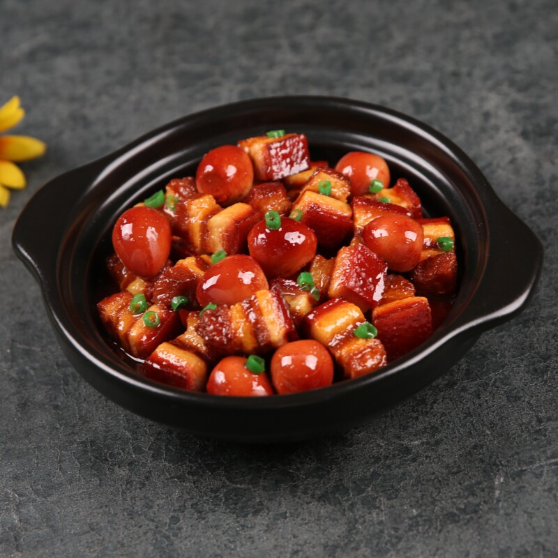 美之灵仿真菜鹌鹑红烧肉砂锅煲