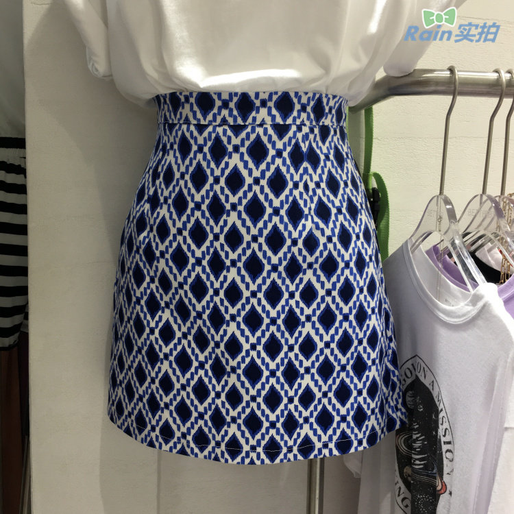 Max20韓版BETTER夏季新款ins菱形圖案修身百搭A字裙半身短裙女潮在類目 女裝/女士精品, 半身裙中 - 來自Buy2taobao.com提供專業的淘寶代購服務
