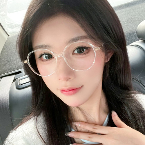 美司超轻TR近视眼镜框韩系减龄圆框镜架可配防蓝光平光M208